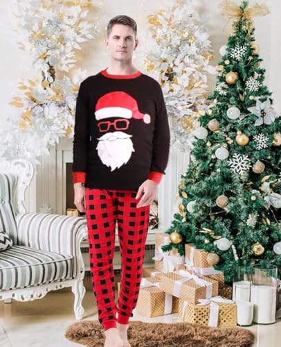 Demifill Family Matching Christmas Holiday Pajamas Mens Pjs Womens Clothes Party Sleepwear3