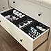 SIMPLE HOUSEWARE Foldable Drawer Organizer for Clothes/Underwear/Panty/Onesie Stocking Bin, Set of 12, Black