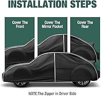 Vista 6 de Funda impermeable para automóvil compatible con Volkswagen New Beetle 1998-2024 para todo tipo de clima, 6 capas, cubierta completa para automóvil