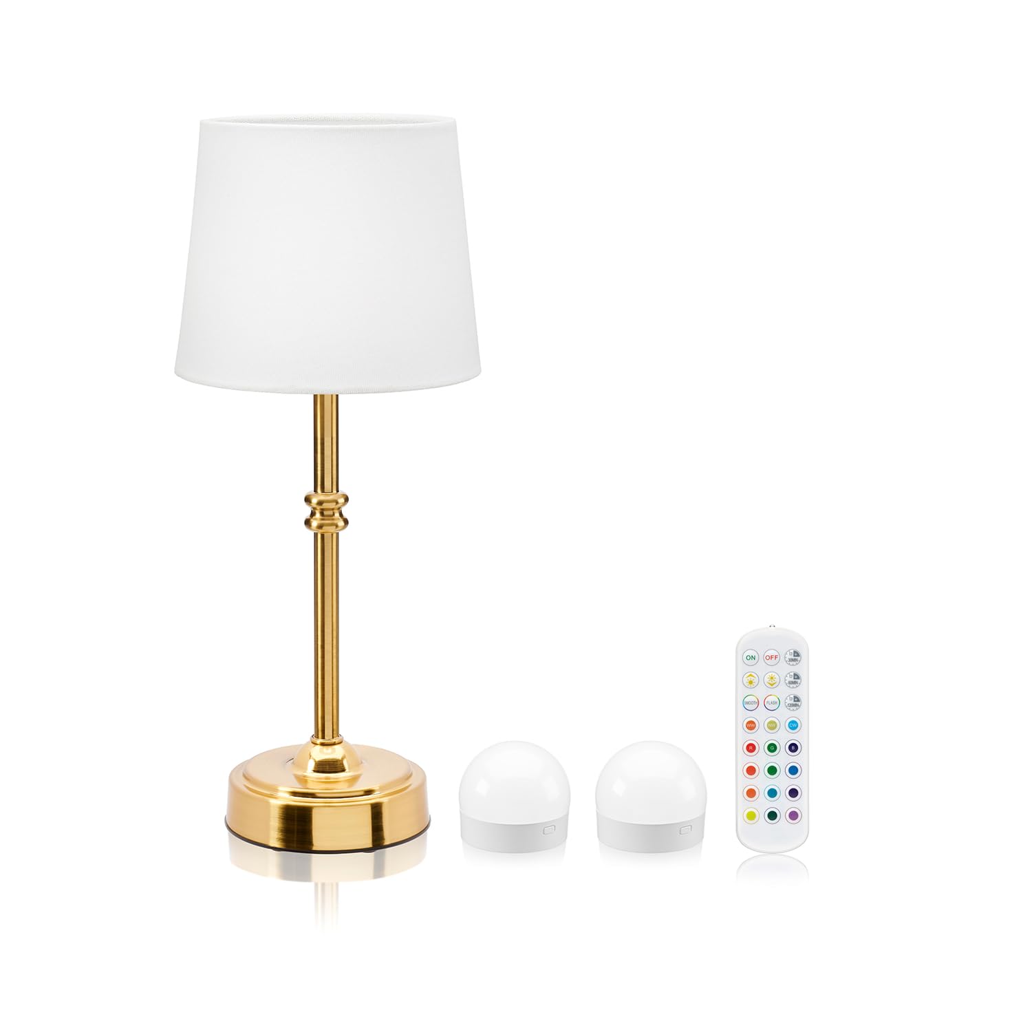 Auraglow Omniance Siena Rechargeable Wireless Table Lamp With Remote1 Lamp2 Light Sources1 Remote from B&Q