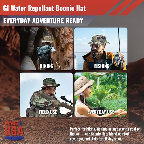 Image of US Military Surplus GI Water Repellant Boonie Hat, Made in USA