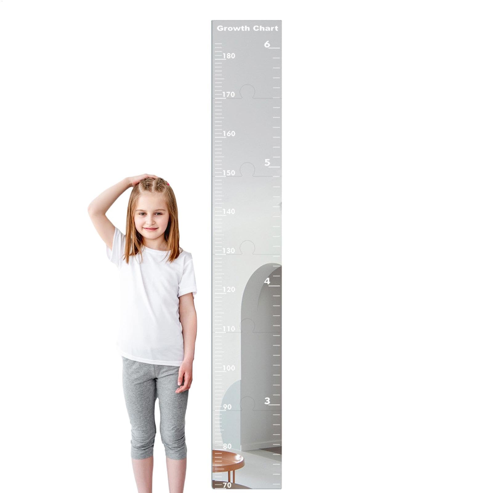 Règle de hauteur murale design pour chambre d'enfant : suivez la croissance de bébé