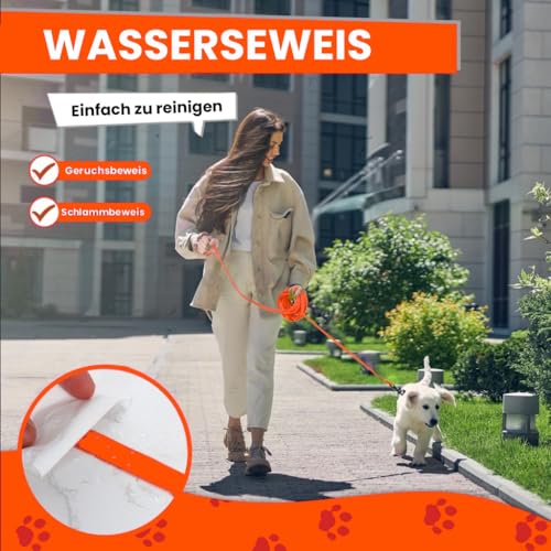 Loutep Biothane Schleppleine Für Hunde Lange Hundeleine 3m 5m Schleppleine 10m Für Hunde 15m 20m Leine Langlaufleine Trainingsleine Laufleine Schwimmleine Für Kleine Mittel Und Große Hund