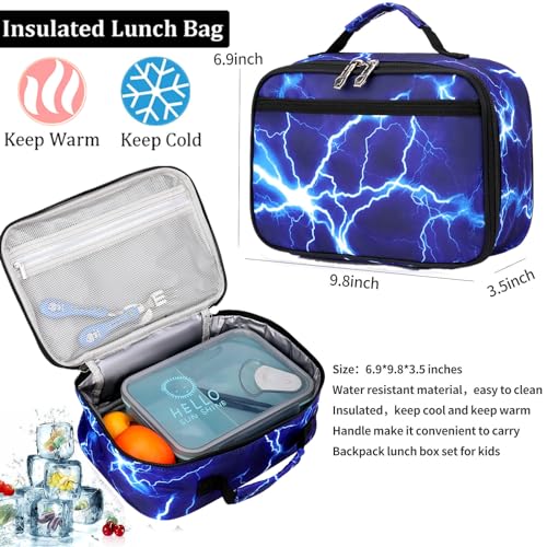 Image of Ladyzone Camo School Backpack Lunch Box Set Lightweight Schoolbag Travel Camp Outdoor Daypack