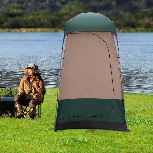 Tienda de ducha portátil para camping, refugio de privacidad con bolsa para transporte para cambiarse, tienda para baño de montaje rápido para senderismo, playa y picnic miniatura 5