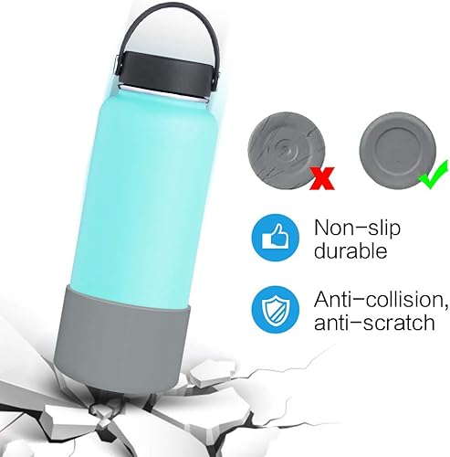 Miniatura 3 de WUQID Protective Silicone Boot Sleeve for 12oz-40oz Hydro Sport FlaskStanle Water Bottles Tumbler Anti-Slip Bottom Sleeve Cover for All Water
