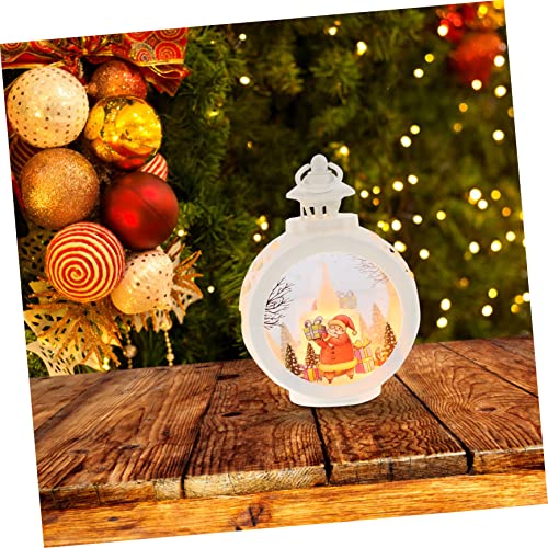 Levemolo 2Pcs Enfeites Para Casa Decoração LED Ornamento Brilhante Sala Noite Boneco De Neve Globo L