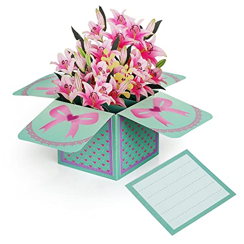 Banzk 3D Pop-Up Thank You Cards! Birthday Gift Card with Note Note Card and Envelope, Perfect for Birthdays, Teacher Appreciation, or Gifting Mom, Grandma, Dad, or Best Friends.