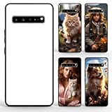 FOQENCCI 5 Piece Sublimation Blank Case Compatible for Samsung Galaxy S10 5G,Custom Phone Cover with Soft TPU + Hard Blank Printable Aluminum Anti-Slip Anti-Scratch Shockproof Protective Cover