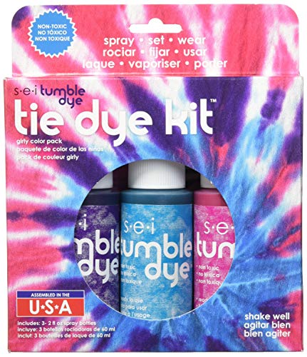 S·E·I SEI 10118 Tumble Dye Craft & Fabric Tie Dye Kit 2oz 3/Pkg-Girly