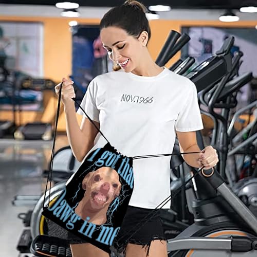 Chihuahua Funny Meme Drawstring Bags For Sports4