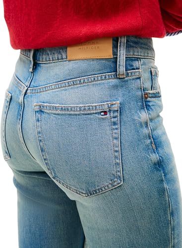 Jean Slim Tommy Hilfiger WW0WW47694 en denim Love taille mi-haute confortable - 3