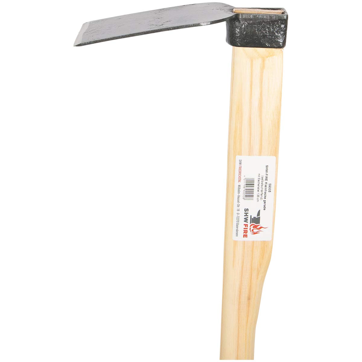 Azada de jardín profesional de acero especial y muy resistente, mango de 135 cm, para suelos blandos y duros de SHW-FIRE