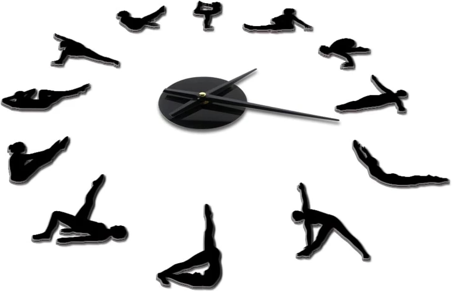 Orologio da Parete Pilates Posa Fai da Te Grande Aghi da Parete per Ragazze Fitness Centro Sport Esercizio Serie Servizio ORGHI