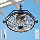 Sofucor 20 Inch Outdoor Waterproof Ceiling Fan with Light IP55 Rating