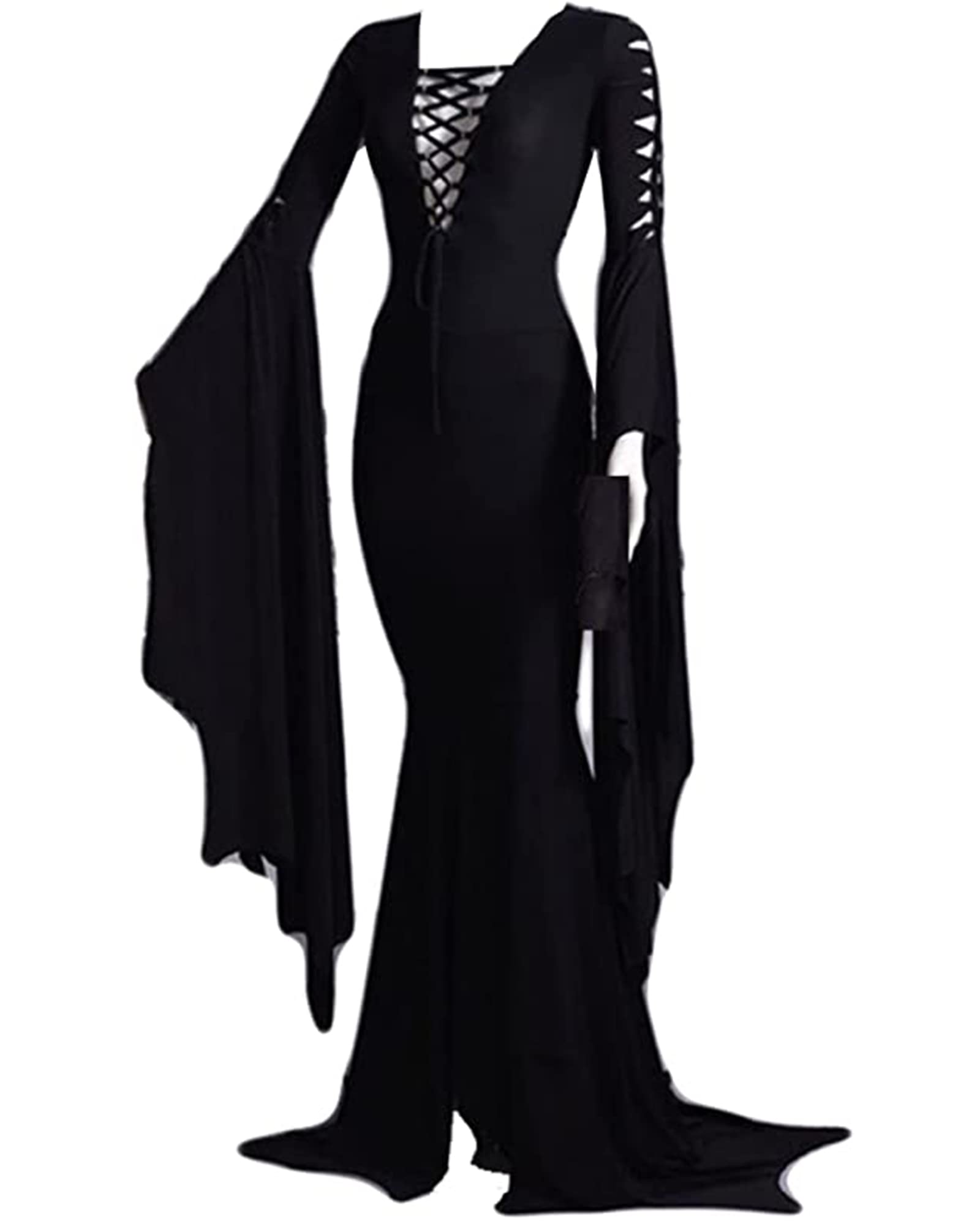 Robe de sorcière gothique sexy NANAMEEI pour cosplay vampire d'Halloween