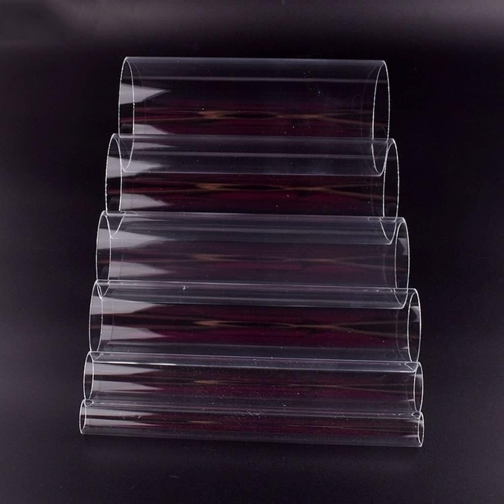 Clear Acrylic Tube Transparent Aquarium, for Fish Tank Water Supply Pipe Garden Watering Fittings 32cm Long(Outer dia 75mm)