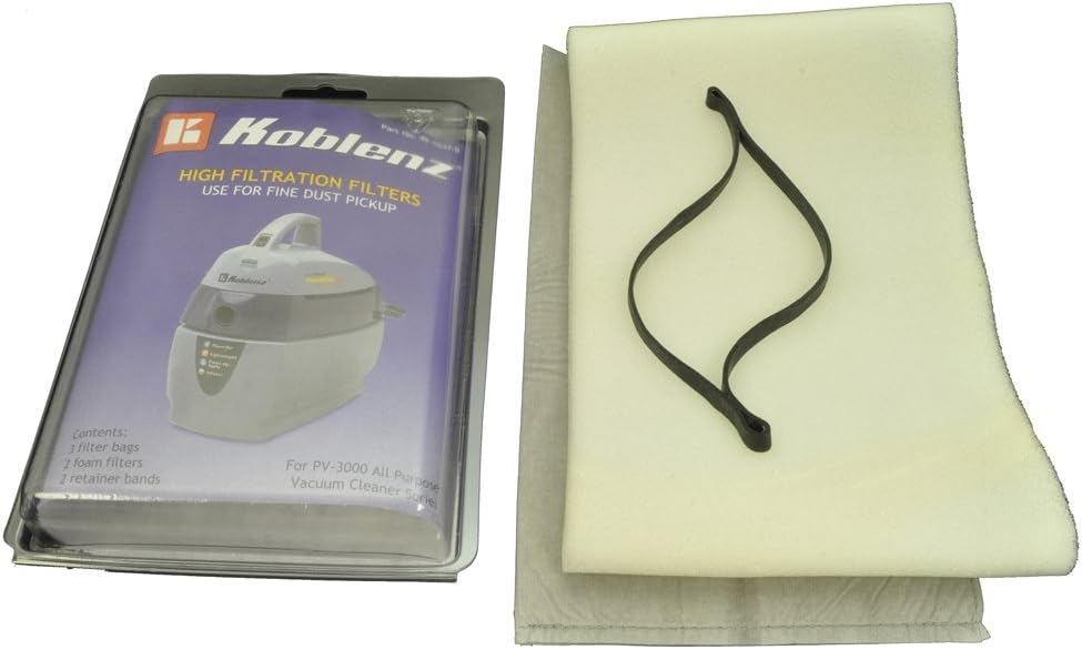 Koblenz PV-3000, VP50 Vacuum Cleaner Filters