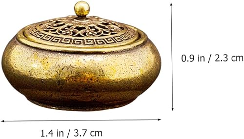 Miniatura 5 de TOYANDONA Soporte para cono de incienso, quemadores de incienso antiguos, mini quemador de incienso, bobina de cono, soporte de incienso para