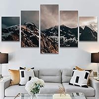 SIGNWIN 5 Panel Canvas Wall Art Calming Waters for Home Decorations Ready to Hang - 60