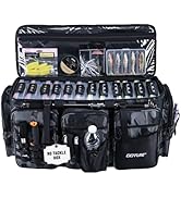 Goture Large Tackle Bag, Water Resistant Saltwater Gear Storage