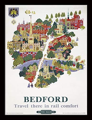 National Railway Museum "Bedford Framed Print, Multi-Colour, 30 x 40 cm