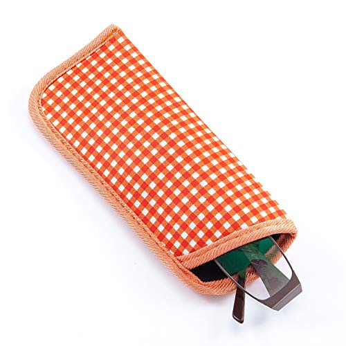 Image of TRIUMPH VISION 3 Pack Reading Glasses Pouch Soft Case Eyeglass Sleeve Slim | Alternative to Bulky Case in bag, Lightweight Lined Padded Protect Optical lens Slip in, Cute Pattern Portable for Daily Use