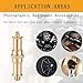 KuuGuu 4 PCS Standard 1/4 to 3/8 inch Metal Convertor Threaded Screw Tripod Adapter Spigot Stud for Flash Holder, Studio Light Stand, Ball Head (Copper)