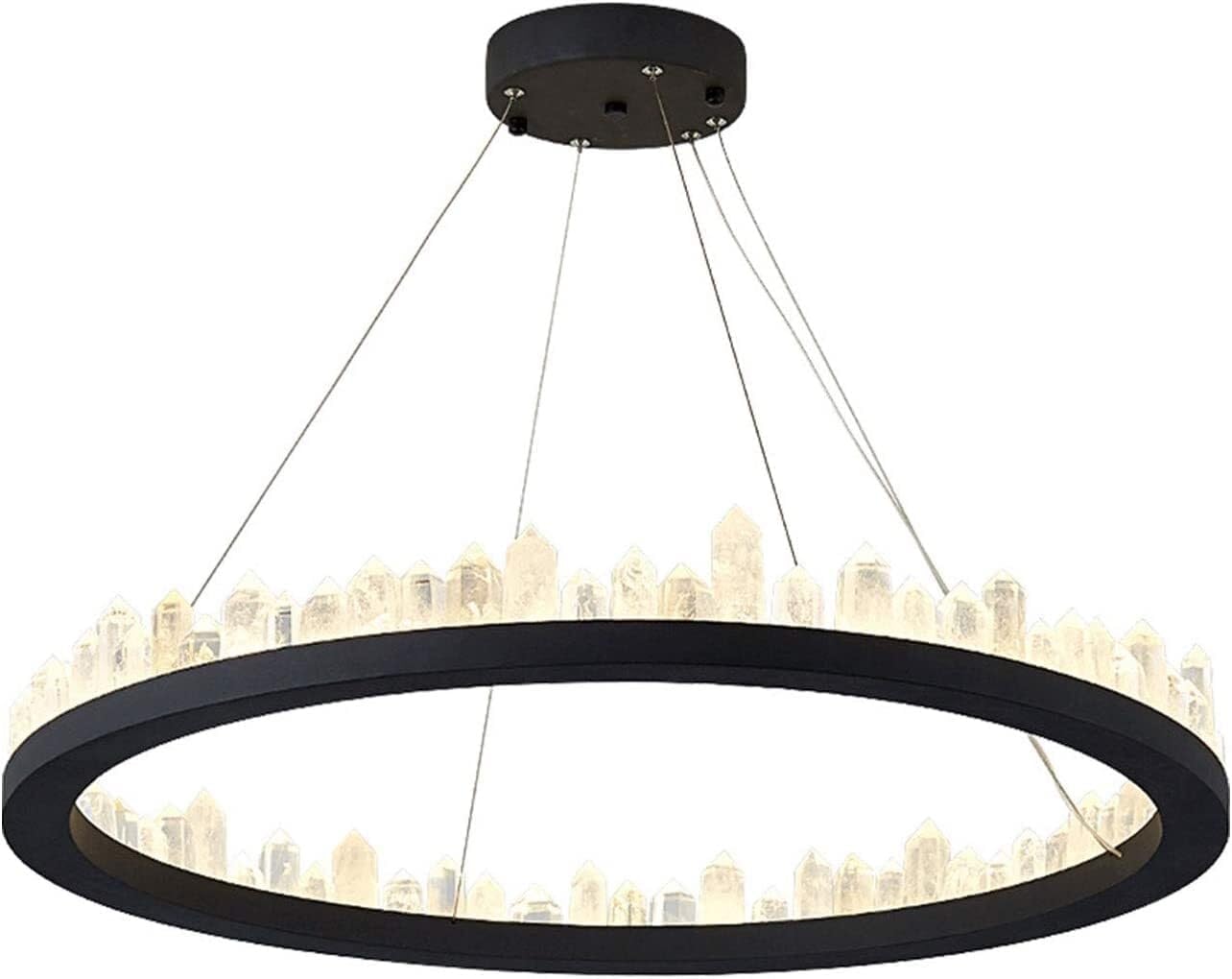 Lustre Rond Moderne en Cristal LED pour En finir avec les Pièces Sombres