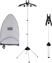 Handheld Garment Steamer Rack, Garment Hanger for Steaming Clothes with Ironing Gloves, Durable Standing Coat Rack, Folding Clothes Steamer Rack, Garment Steamer Rack, Drying Rack, Stand for Steams Ir