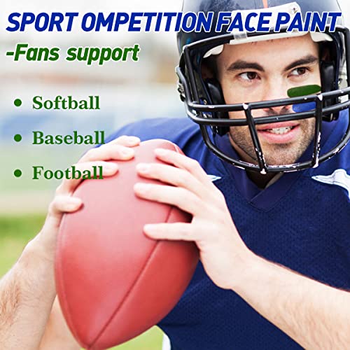 De'lanci Green Face Paint Stick, Cream Blendable Body Paint Stick, Sports Green Face Paint Football Foundation Makeup, Professional Halloween Makeup Cosplay Special Effects Sfx Costume Parties #TOP2