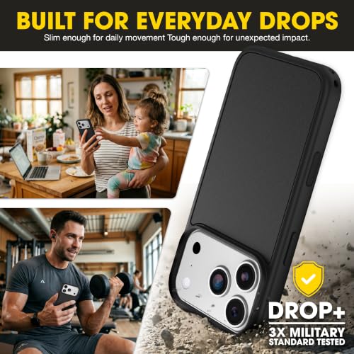 Image of OtterBox iPhone 17 Pro - Symmetry Series Slim MagSafe Case - Black