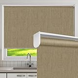 Cordless Blackout Window Roller Blinds, Made to Order Camel Window Roller Shades, Easy Installation for Home and Office