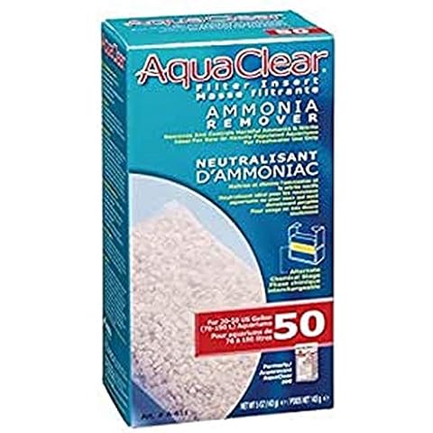 Aqua Clear AquaClear 50 Ammonia Remover Inserts, Aquarium Filter Replacement Media, A611 Cover