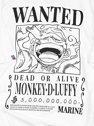 Image of ComicSense.xyz Unisex One Piece Anime Oversized T Shirts for Men and Women, 5th Gear Bounty Printed Drop Shoulder Tshirt