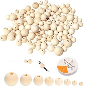 Koytoy 1180-teiliges Holzperlen Schmuckherstellungs-Set