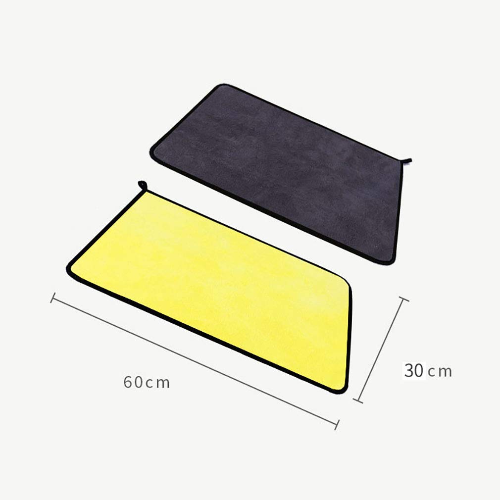 Absorbant Robe de Bain d'eau pour Chien et Chat, Microfibre Serviette de Bain pour Animaux de Compagnie à Séchage Rapide Rapidement (Jaune)