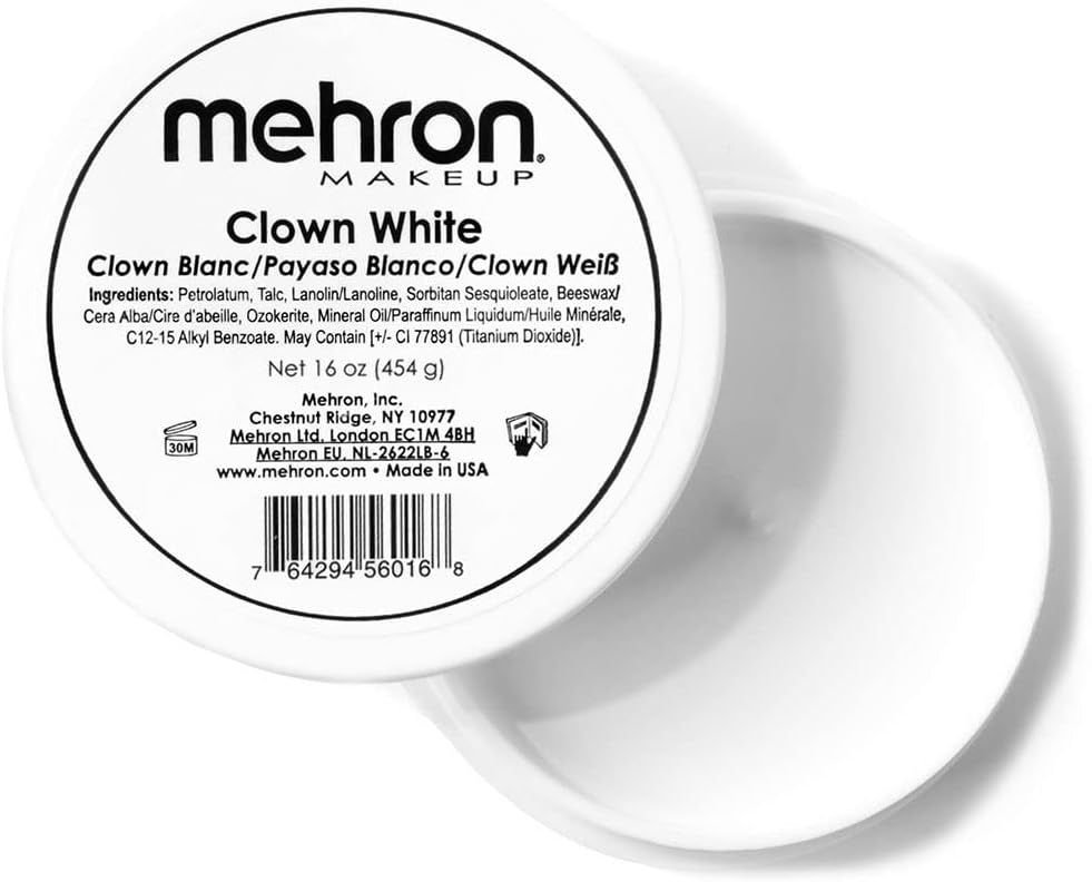 Clown White Face Paint (16 oz, White)