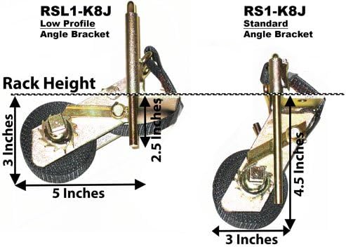 RSL1 Low Profile Ladder Rack Tie-Down for Mounting on Square or Rectangular Tubing