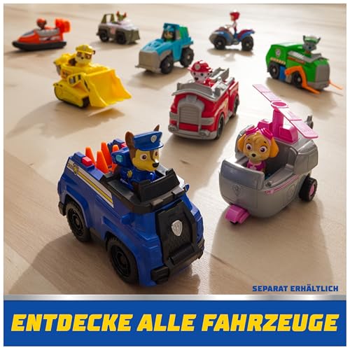 PAW PATROL - Rubble-Figur mit Bulldozer-Baufahrzeug, stabiles Basis-Fahrzeug (2025), authentisches Spielzeug zur Serie für Kinder ab 3 Jahren