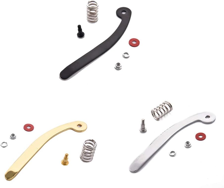 HEALLILY Guitar Tremolo Vibrato Bridge Tailpiece Parts System Zinc Alloy Arm Whammy Bar Replacement for Electric Guitar Silver - Image 3