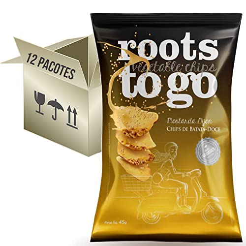 12x Chips Batata-Doce Mostarda Dijon Roots To Go 45g