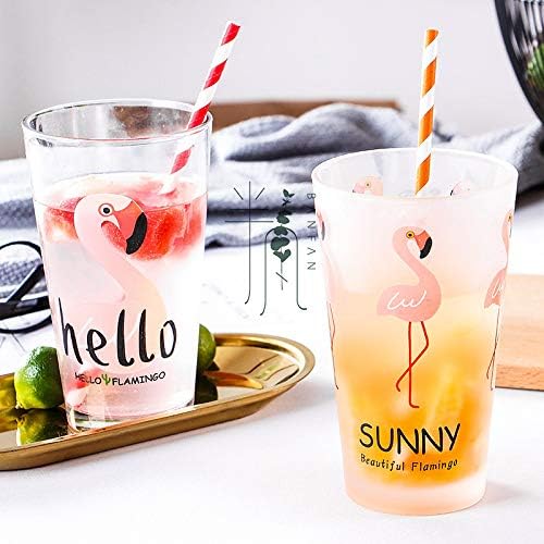 ALINK 200-Pack Biodegradable Paper Straws, Assorted Rainbow Striped Smoothie Straws for Birthday, Wedding, Bridal/Baby Shower, Christmas Decorations and Party Supplies