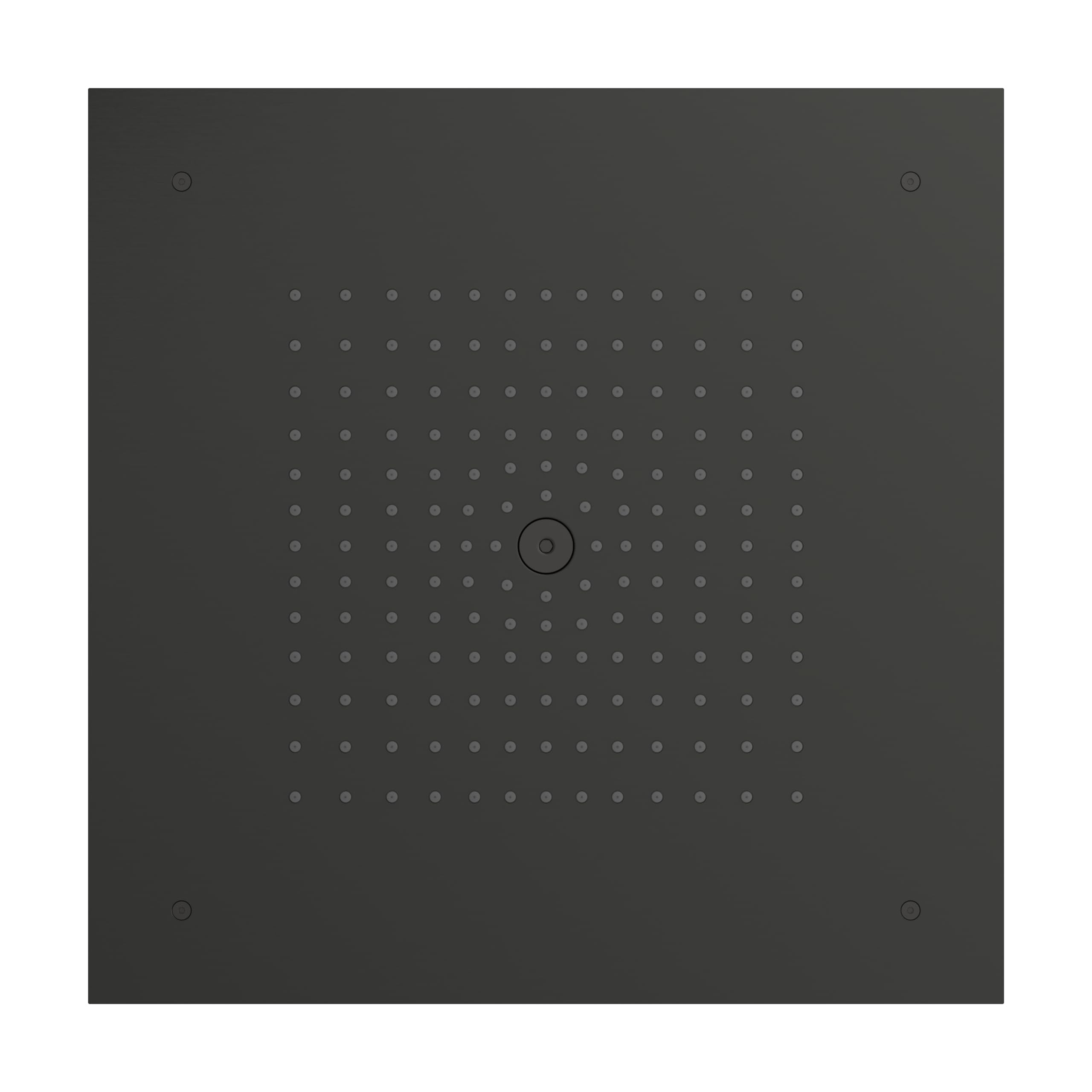 hansgrohe Raindance E - deszczownica prysznicowa do montażu podtynkowego, głowica prysznicowa (300 x 300 mm) dla montażu sufitowego, czarny chrom szczotkowany, 26252340
