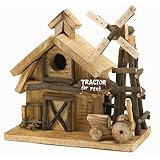 Barnyard Birdhouse Wood Decorative Barn Yard Bird House