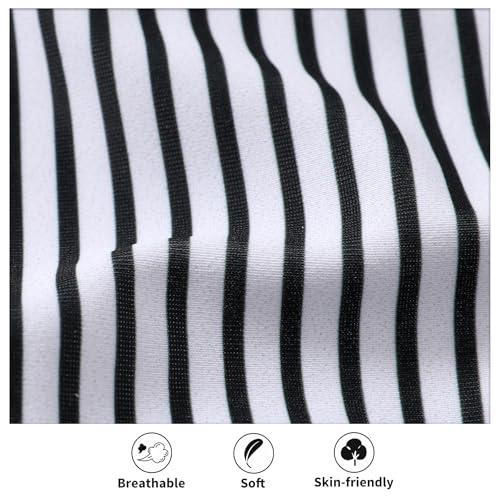Image of HAPPYMA Baby Swimsuit Toddler Girl Bathing Suit Summer Stripe Bikini Set Beach Two Piece Swim Wear