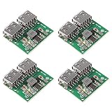 ALMOCN 4PCS Dual USB Step Down Power Supply Module DC-DC Voltage Buck Regulator 9V 12V 24V to 5V Output Buck Voltage Board 3A 6-26V Car Charge Charging Regulator
