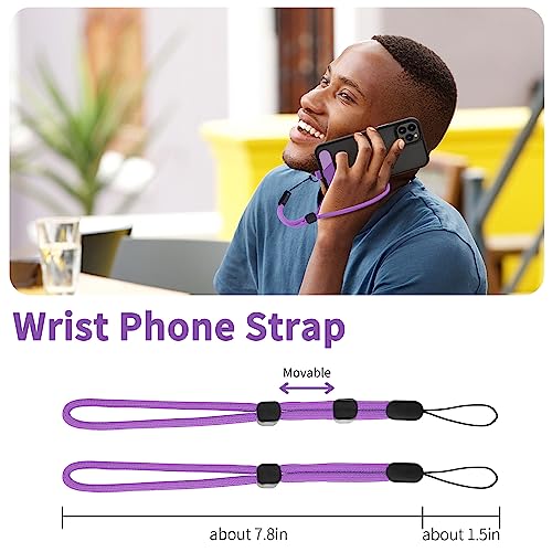 Cell Phone Lanyard 2 Pcs-1 Pcs 30"(Neck Strap×1)+8"(Wrist Strap×1) Black - Photo 79 sur 115