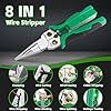 8 in 1 Wire Stripper with Voltage Tester, Pinzas Para Electricista, Electric Pliers, Multi-function Electric Wire Stripping Tool for Cutting and Pulling Pliers, Electrician Repair Tool