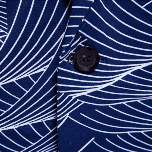 Mens Floral Slim Fit Blazer Stylish One Button Party Suit Jackets4